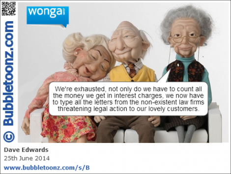 Wonga - legal action from non-existent law firms