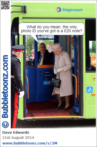 The Queen asked for photo ID