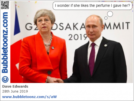 May and Putin meet over the Salisbury attack