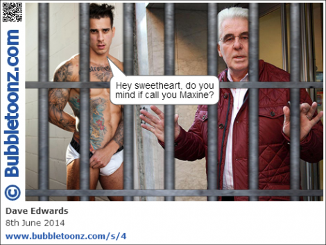 Max Clifford with cellmate