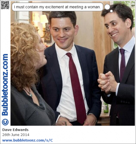 Miliband meets a woman