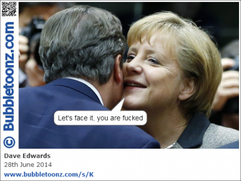 Cameron and Merkel - F***ed