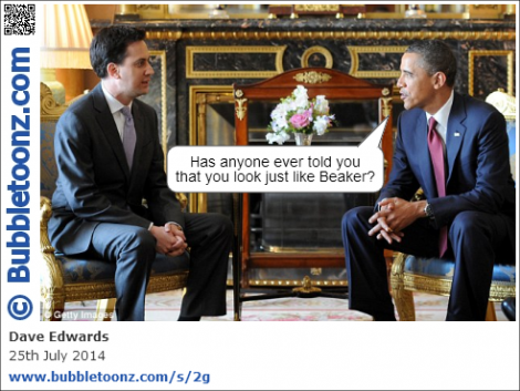 Obama meets Miliband (Beaker)