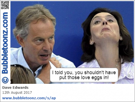 Cherie Blair has problems with her love eggs