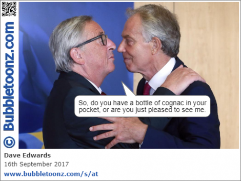 Tony Blair meets Jean Claude Juncker