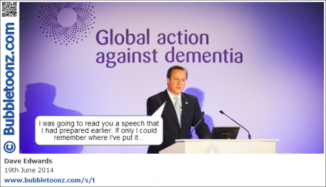 David Cameron - global action against dementia