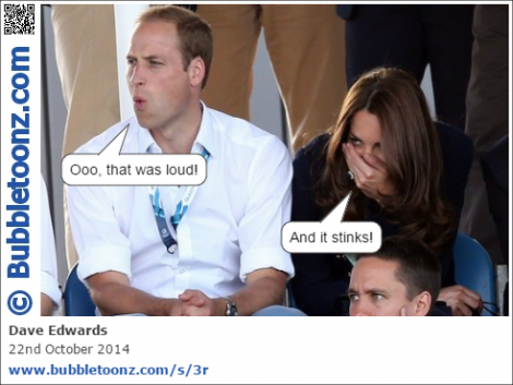 Prince William lets one rip!