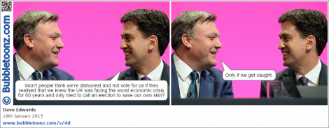 Ed Miliband and Ed Balls discuss the the worst economic crisis for 60 years