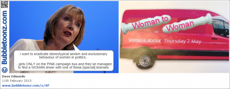 Harriet Harman explains the pink campaign bus