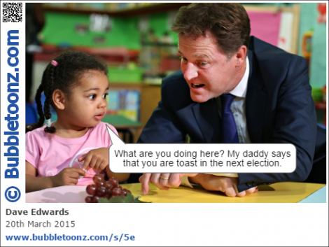 NIck Clegg visits a nursery
