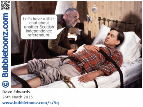 Alex Salmond has a little chat with Miliband over a new Scottish independence referendum