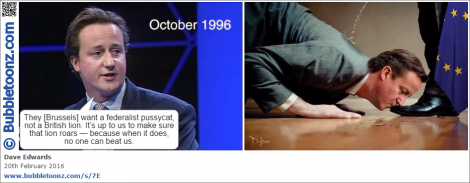 Cameron is another federalist pussycat, not a British lion.