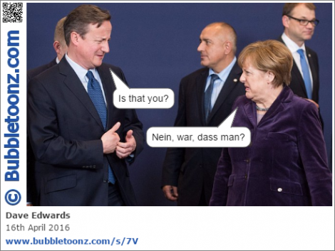 Cameron and Merkel discuss a funny smell