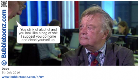 Malcolm Rifkind gives Kenneth Clarke some advice about his appearance