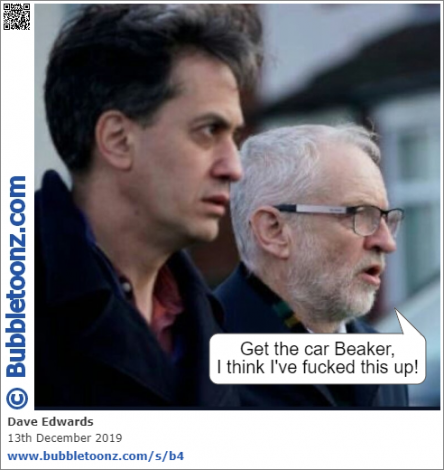 Corbyn makes a quick getaway